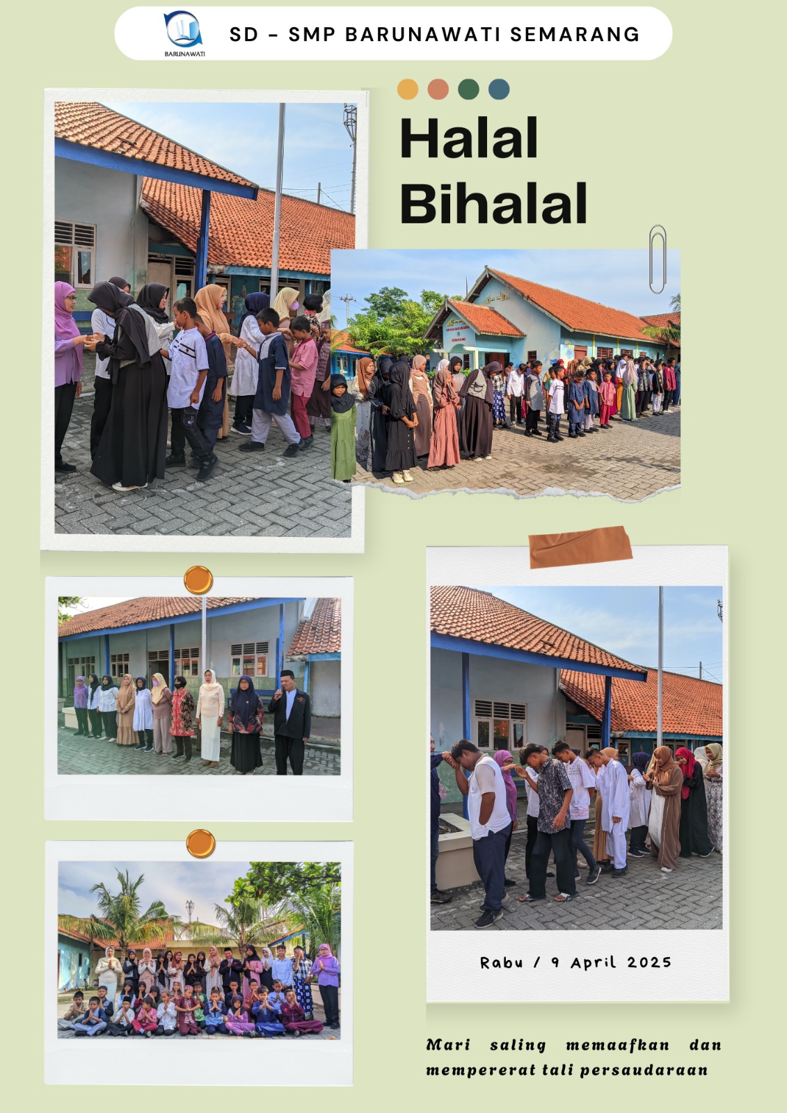 Gambar Halal Bihalal SD-SMP Barunawati Semarang 2025