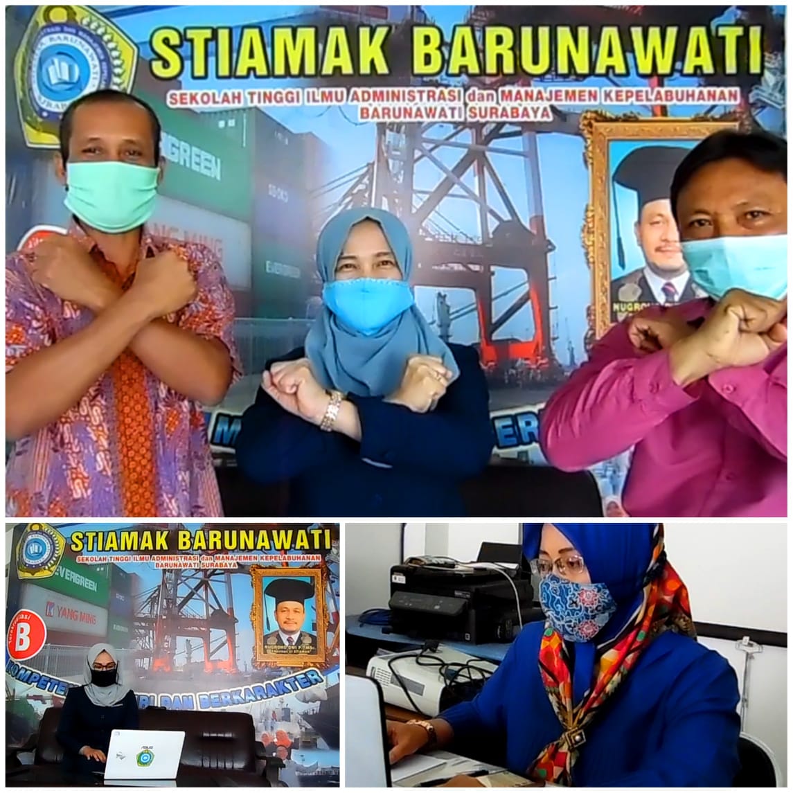 Gambar MESKI DI MASA PANDEMI COVID-19 PKKMB STIAMAK BARUNAWATI SURABAYA DI SAMBUT ANTUSIAS