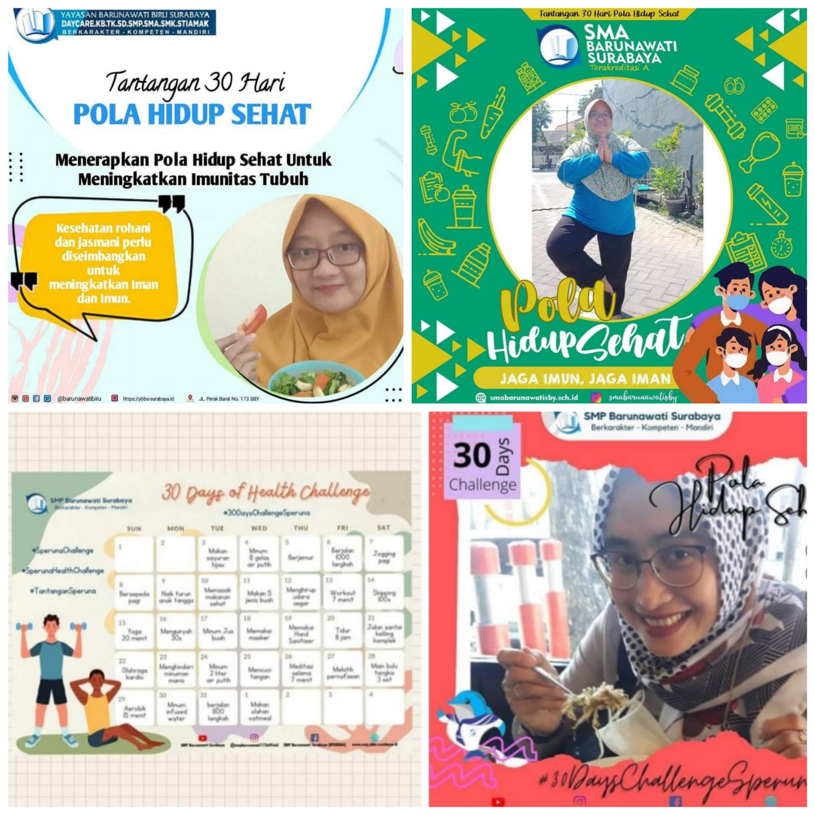 Gambar Tantangan Pola Hidup Sehat di YBBS